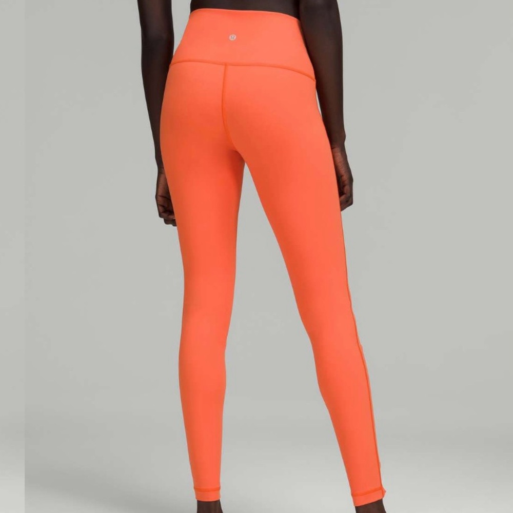 LULULEMON Warm Coral Wunder Under High-Rise Tight 28" Full-On Luxtreme Size 6 - Picture 11 of 13